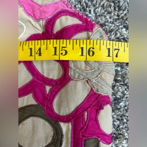 Anthropologie Ranna Gill quilted embroidered swim cover /dress small - Picture 7 of 14